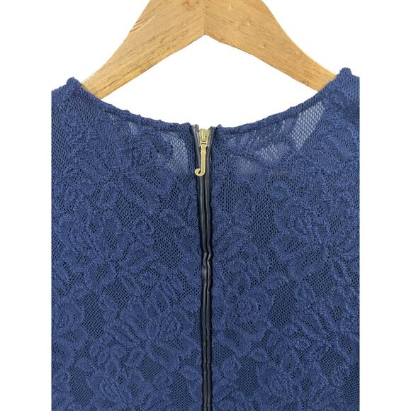 JUICY COUTURE Floral Navy Lace 3/4 Arm Dress SZ XS - Picture 5 of 8